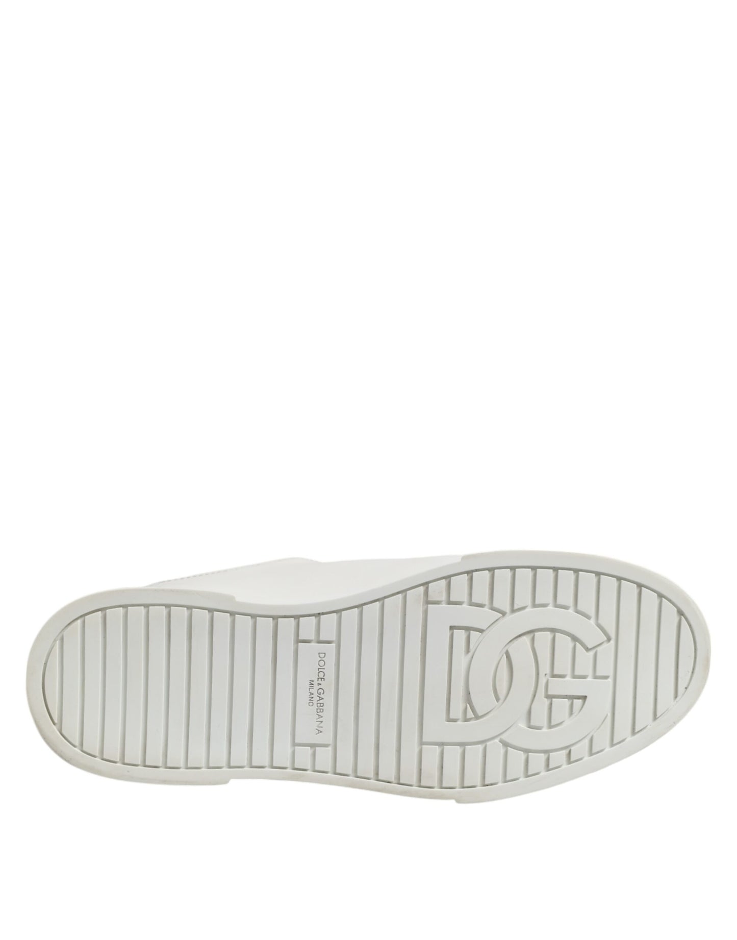Dolce & Gabbana White Logo Lace Up Low Top Men Sneakers Shoes