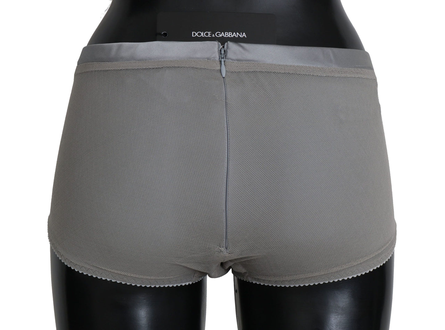 Dolce & Gabbana Ropa interior de algodón elástico plateado brillante