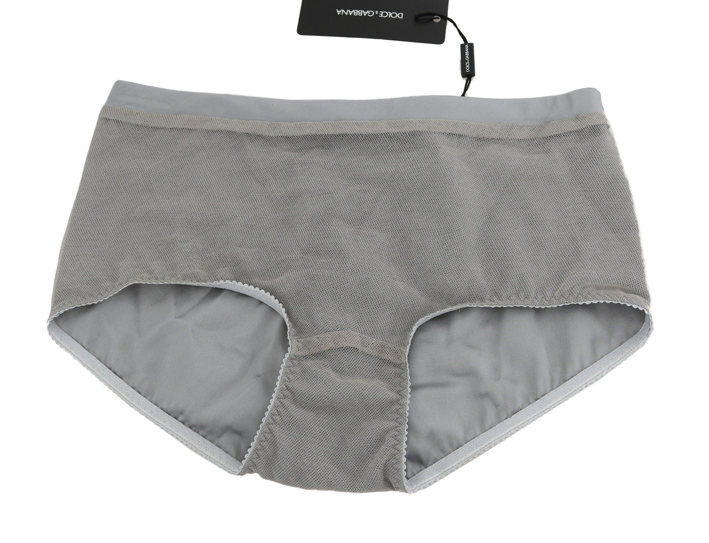 Dolce & Gabbana Ropa interior de algodón elástico plateado brillante
