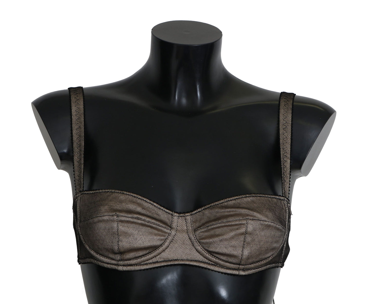 Dolce & Gabbana Ropa Interior Mujer Sujetador Elástico Marrón Elegante