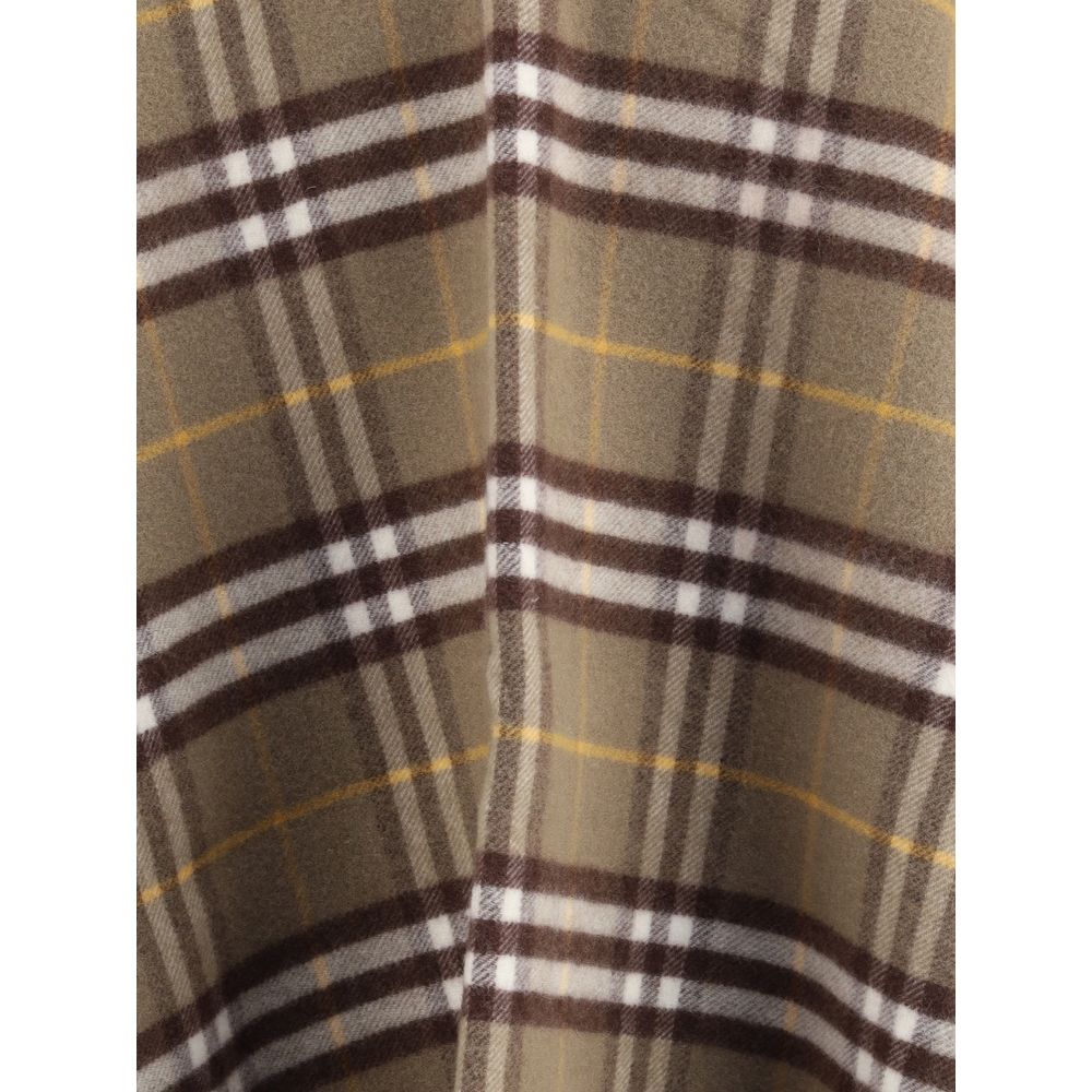 Burberry Wool and cashmere Check Cape