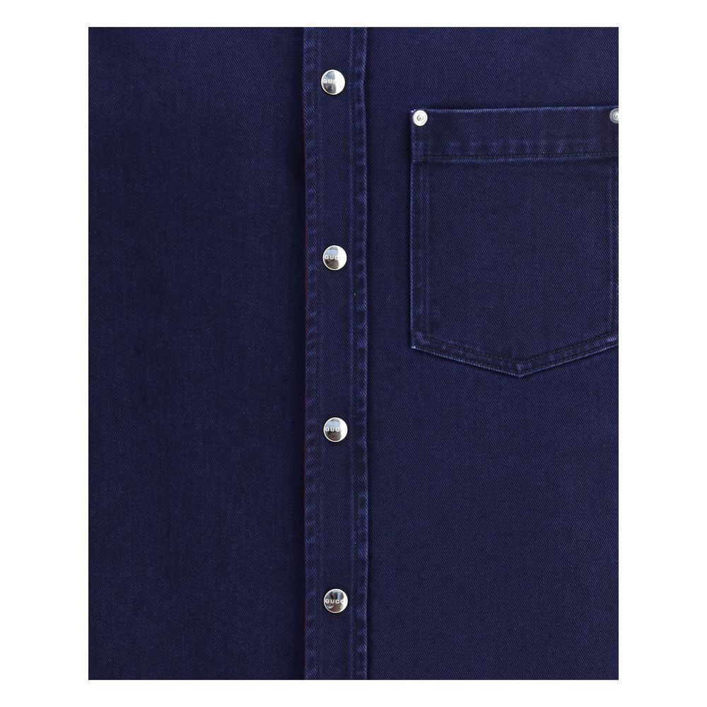 Gucci Denim and flanel Reversible Shirt