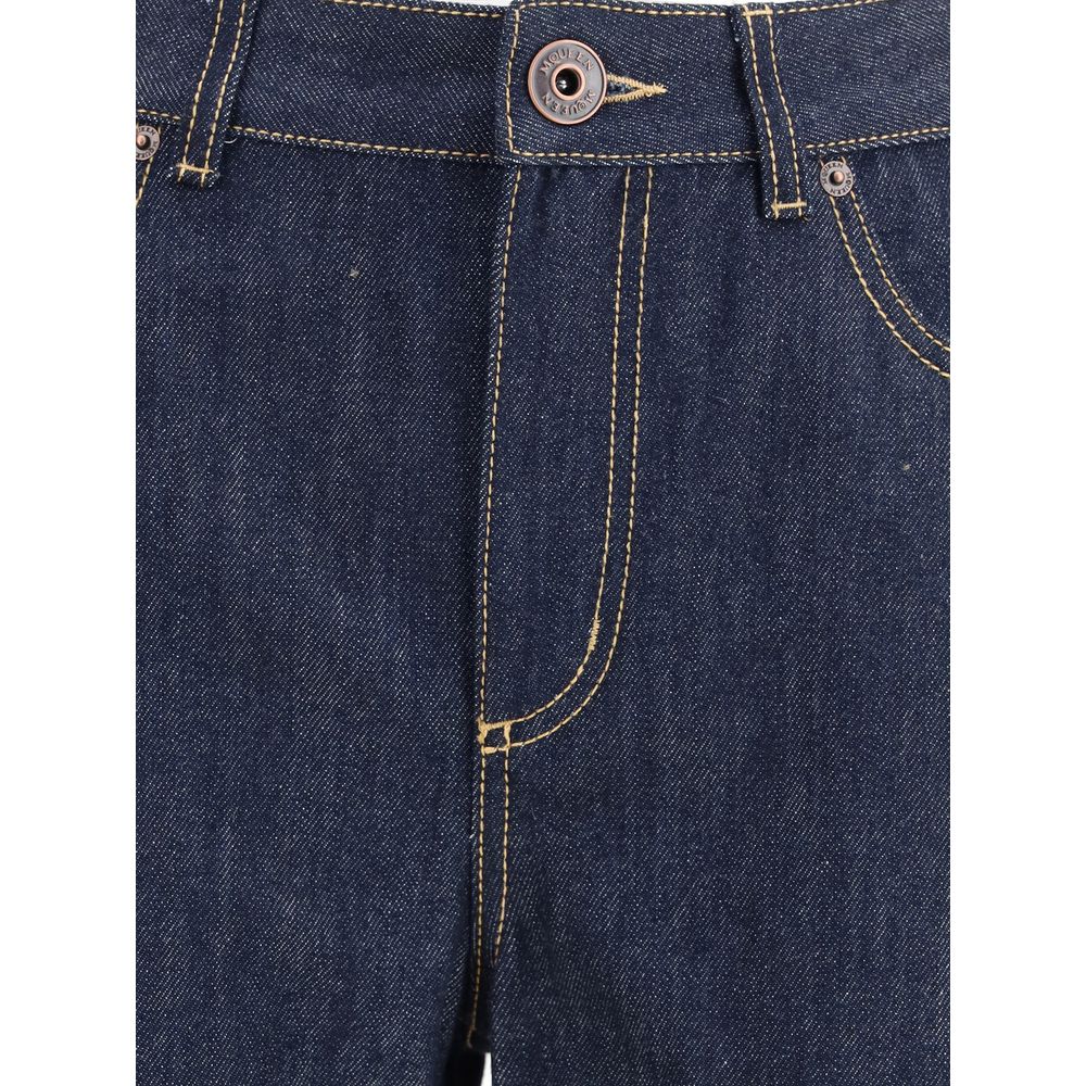 Alexander McQueen Denim Jeans feature a straight leg