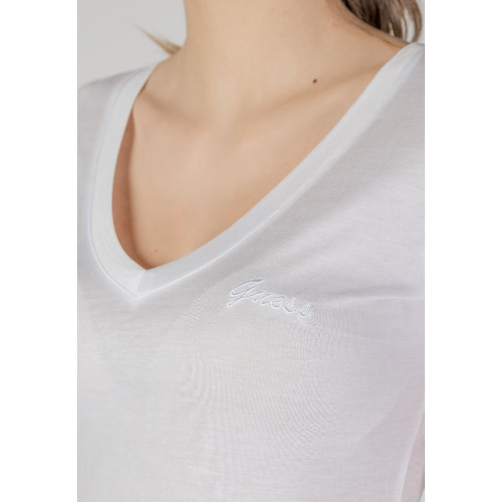 Guess White Lyocell T-Shirt