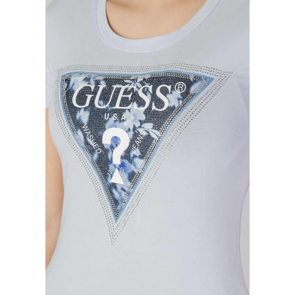 Guess Blue Cotton T-Shirt