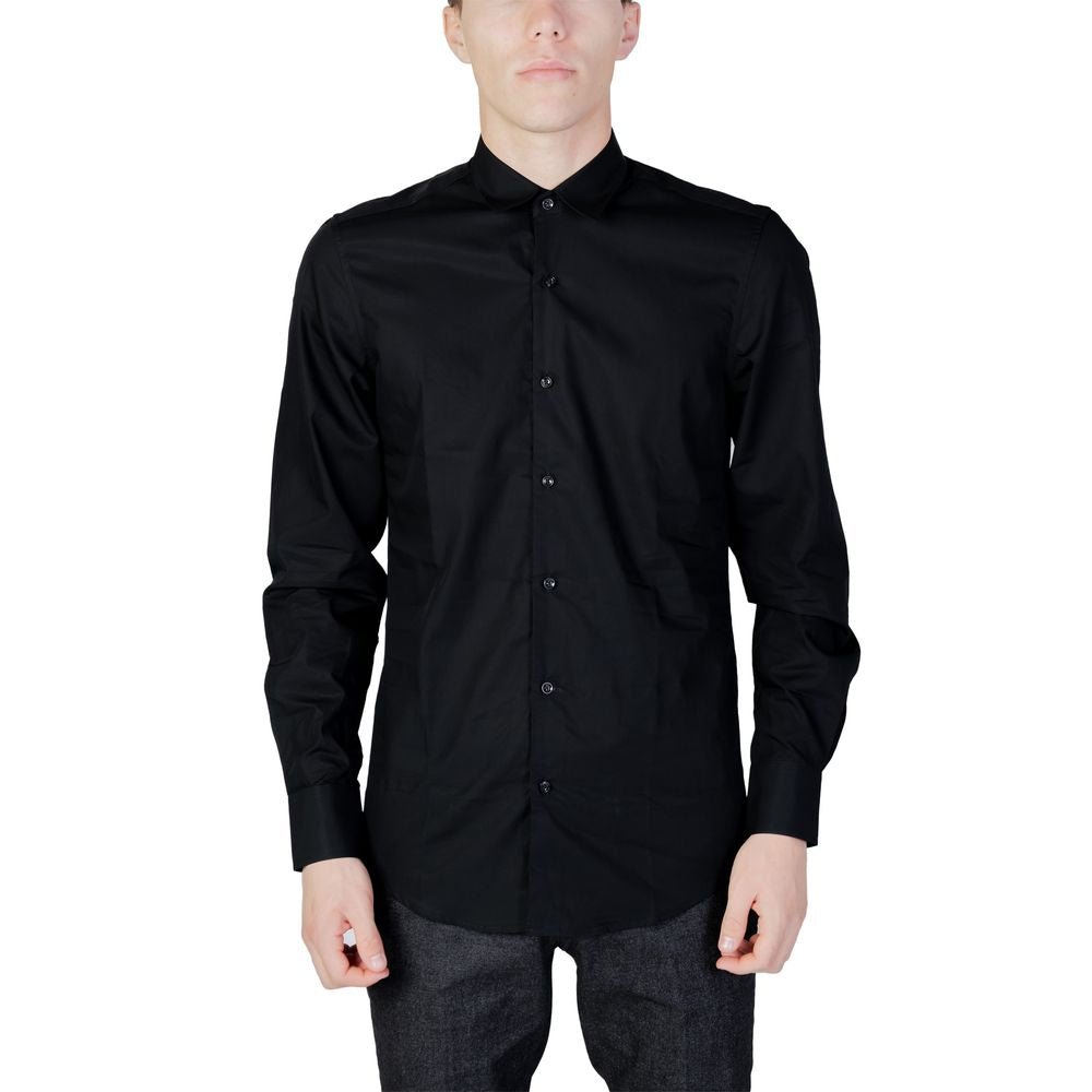 Antony Morato Black Cotton Shirt – IT44 | XS par Antony Morato | Disponible sur Sandy Store ByNet
