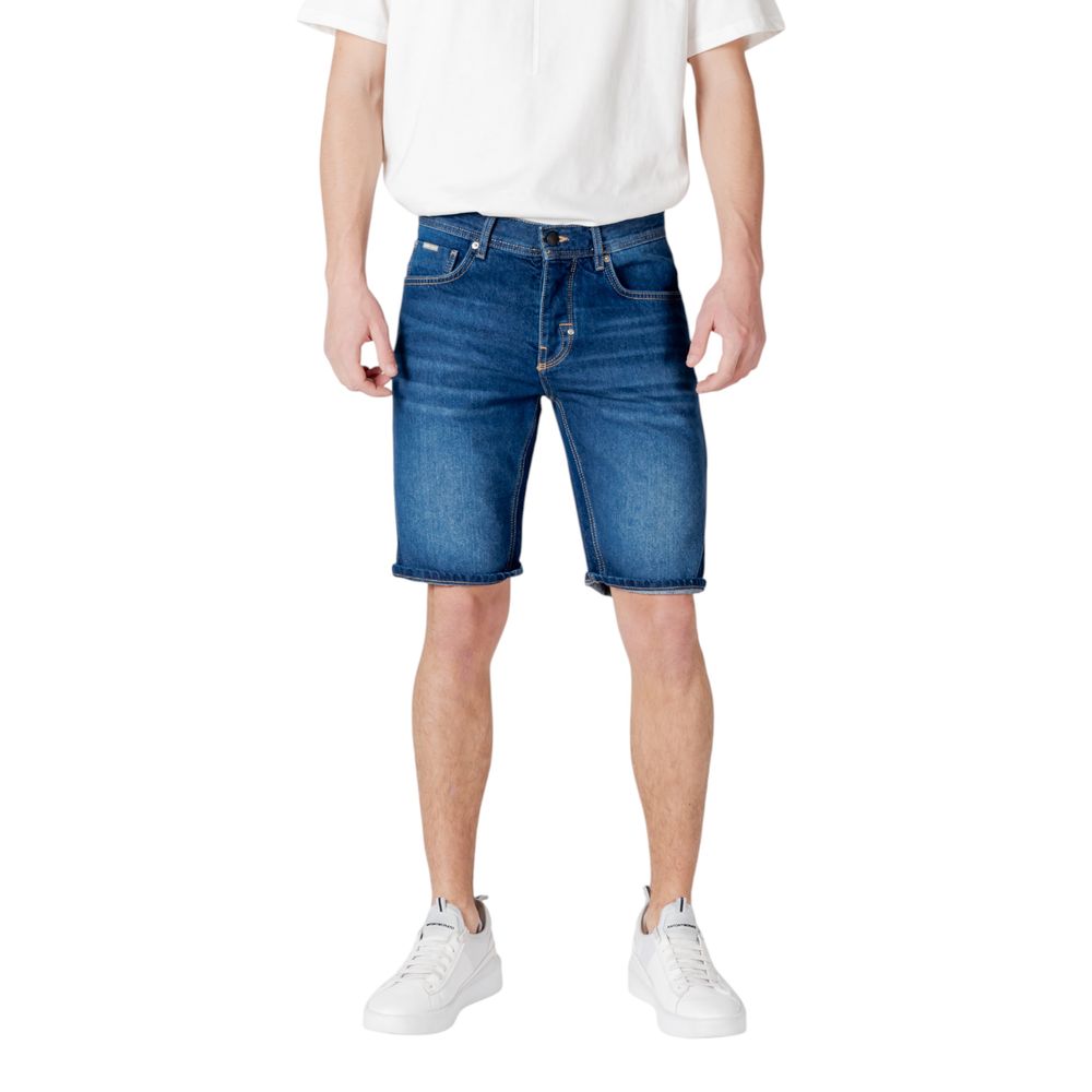 Antony Morato Blue Cotton Bermuda – W32 par Antony Morato | Disponible sur Sandy Store ByNet