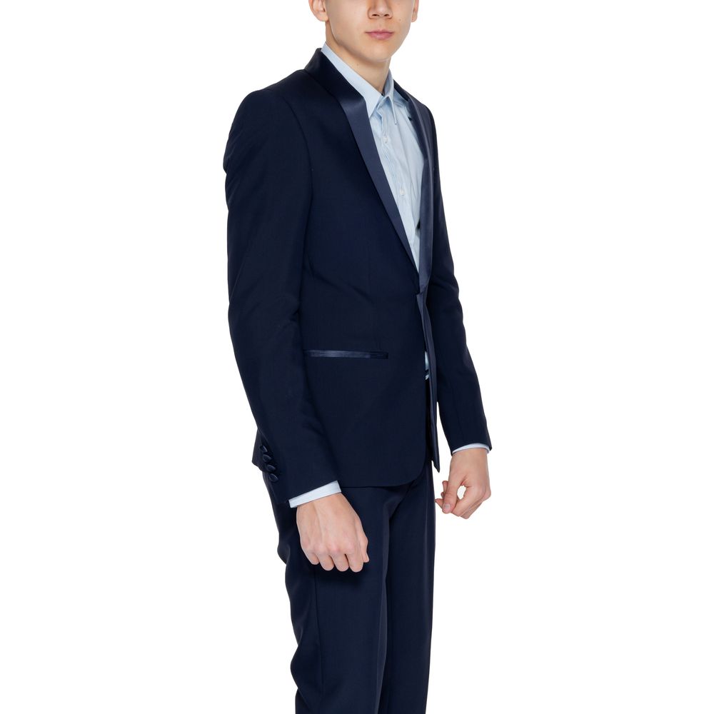 Antony Morato Blue Polyester Blazer – IT56 | 3XL par Antony Morato | Disponible sur Sandy Store ByNet
