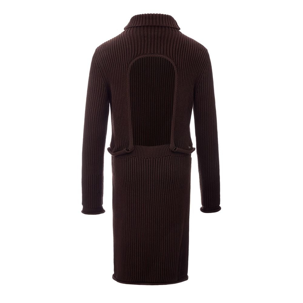 Bottega Veneta Elegant Viscose Brown Dress - Sandy Store ByNet