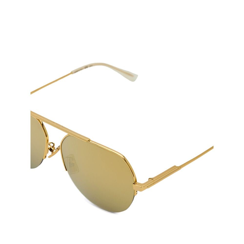 Bottega Veneta Gold Metal Sunglass – par Bottega Veneta | Disponible sur Sandy Store ByNet