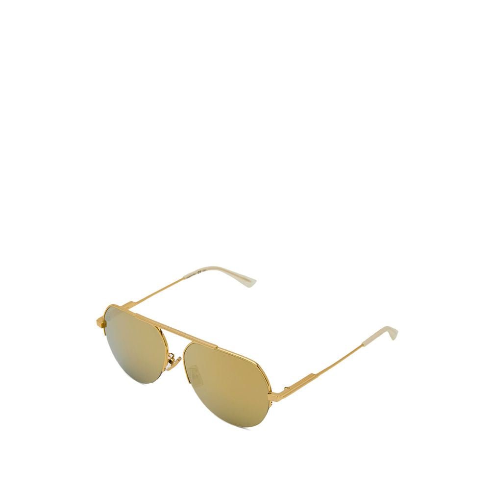 Bottega Veneta Gold Metal Sunglass – par Bottega Veneta | Disponible sur Sandy Store ByNet