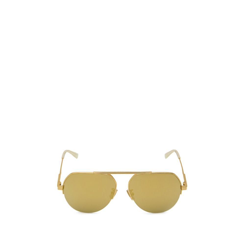 Bottega Veneta Gold Metal Sunglass – par Bottega Veneta | Disponible sur Sandy Store ByNet