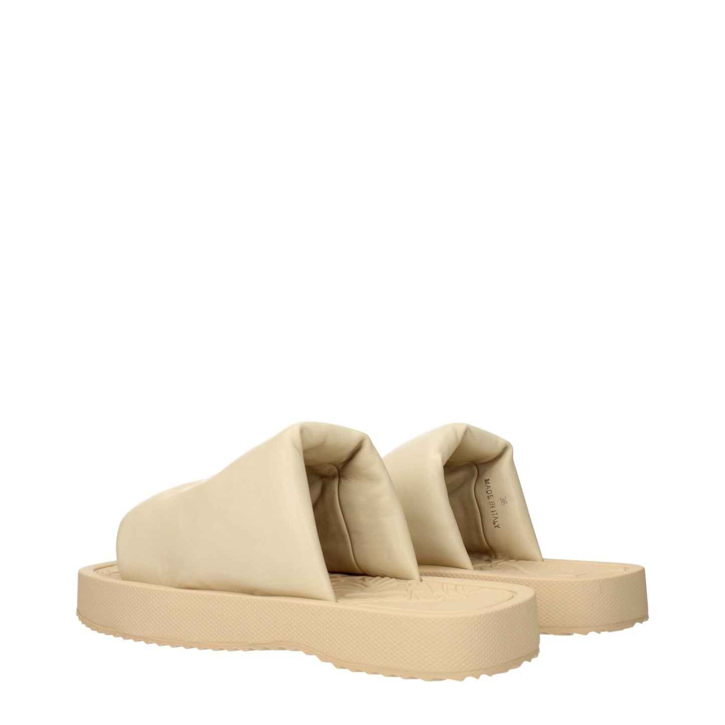 Burberry Beige Leather Slippers Sandals – EU36/US6 par Burberry | Disponible sur Sandy Store ByNet