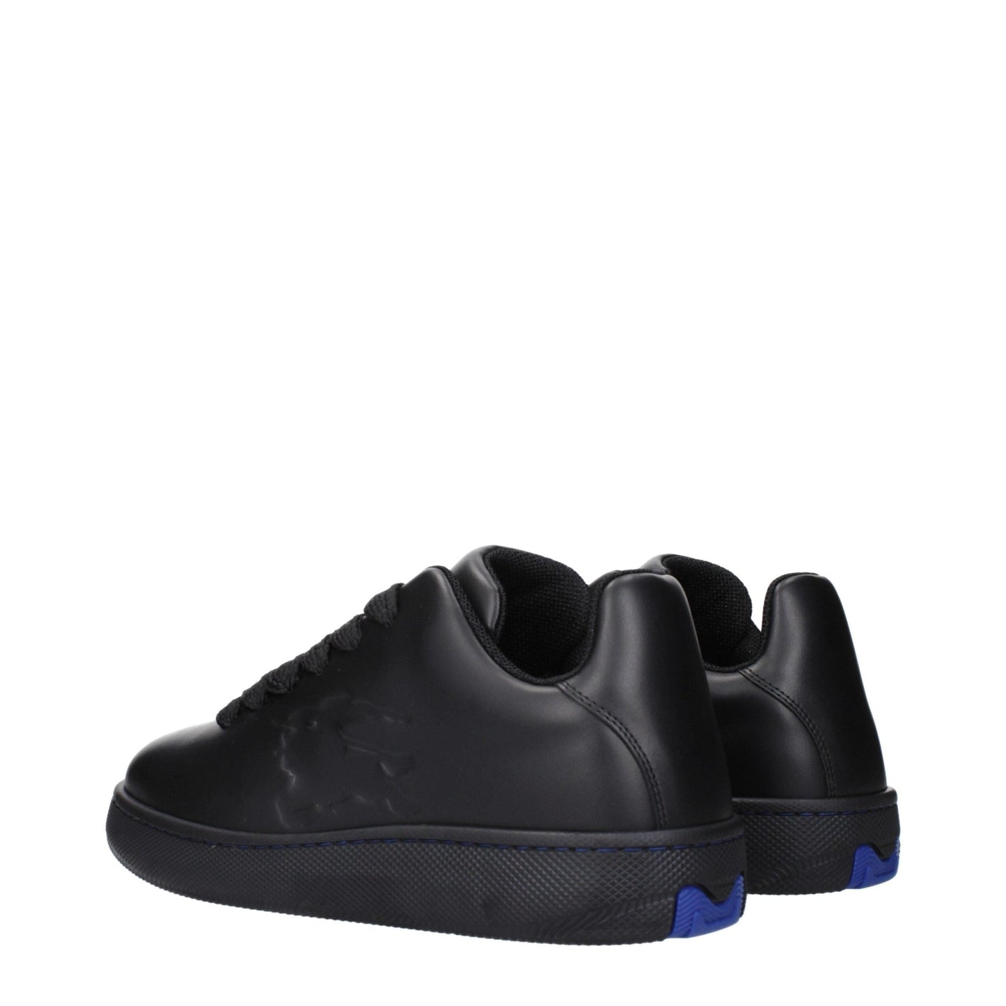 Burberry Black Leather Low Tops – EU40/US7 par Burberry | Disponible sur Sandy Store ByNet