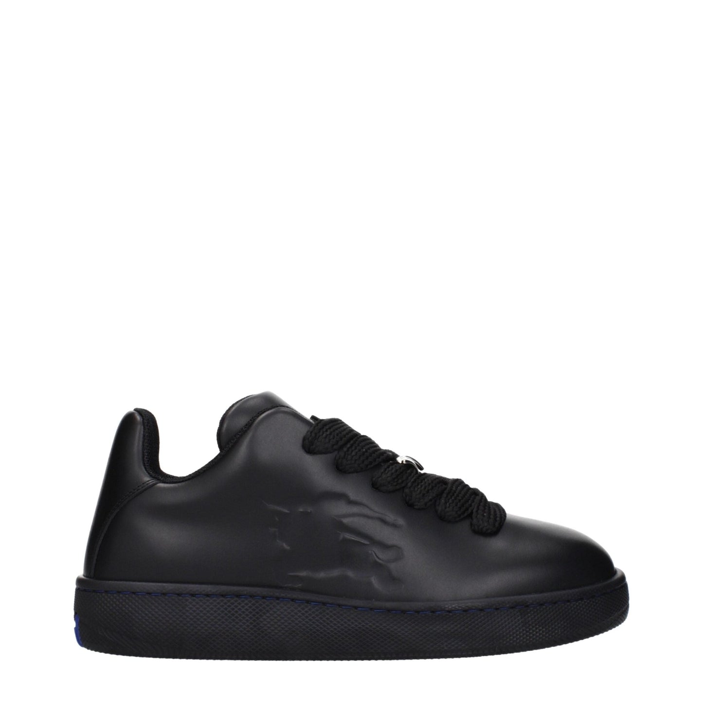 Burberry Black Leather Low Tops – EU40/US7 par Burberry | Disponible sur Sandy Store ByNet