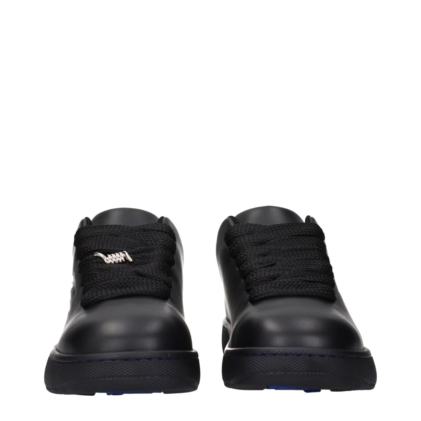 Burberry Black Leather Low Tops – EU40/US7 par Burberry | Disponible sur Sandy Store ByNet