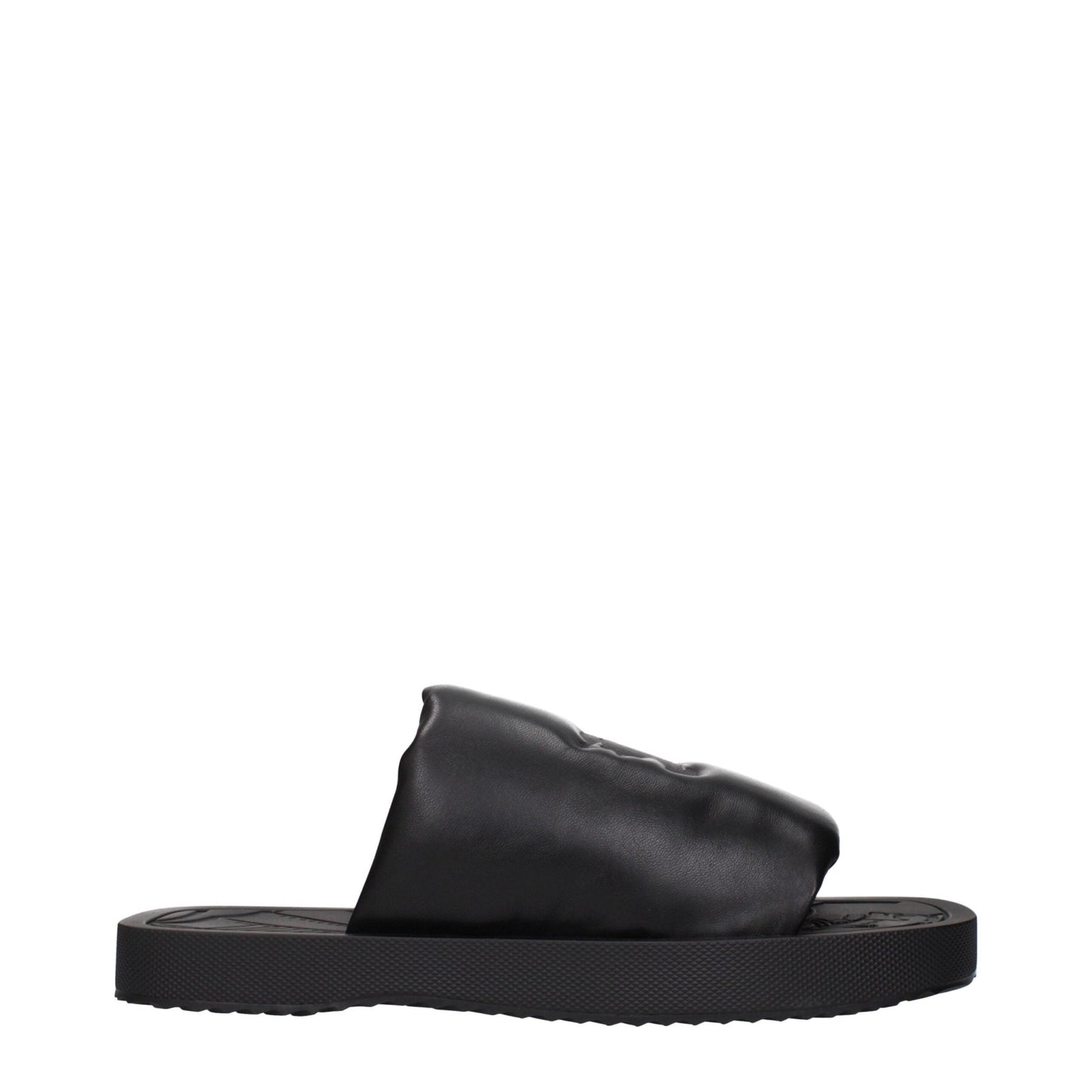 Burberry Black Leather Slippers Sandals – EU43/US10 par Burberry | Disponible sur Sandy Store ByNet