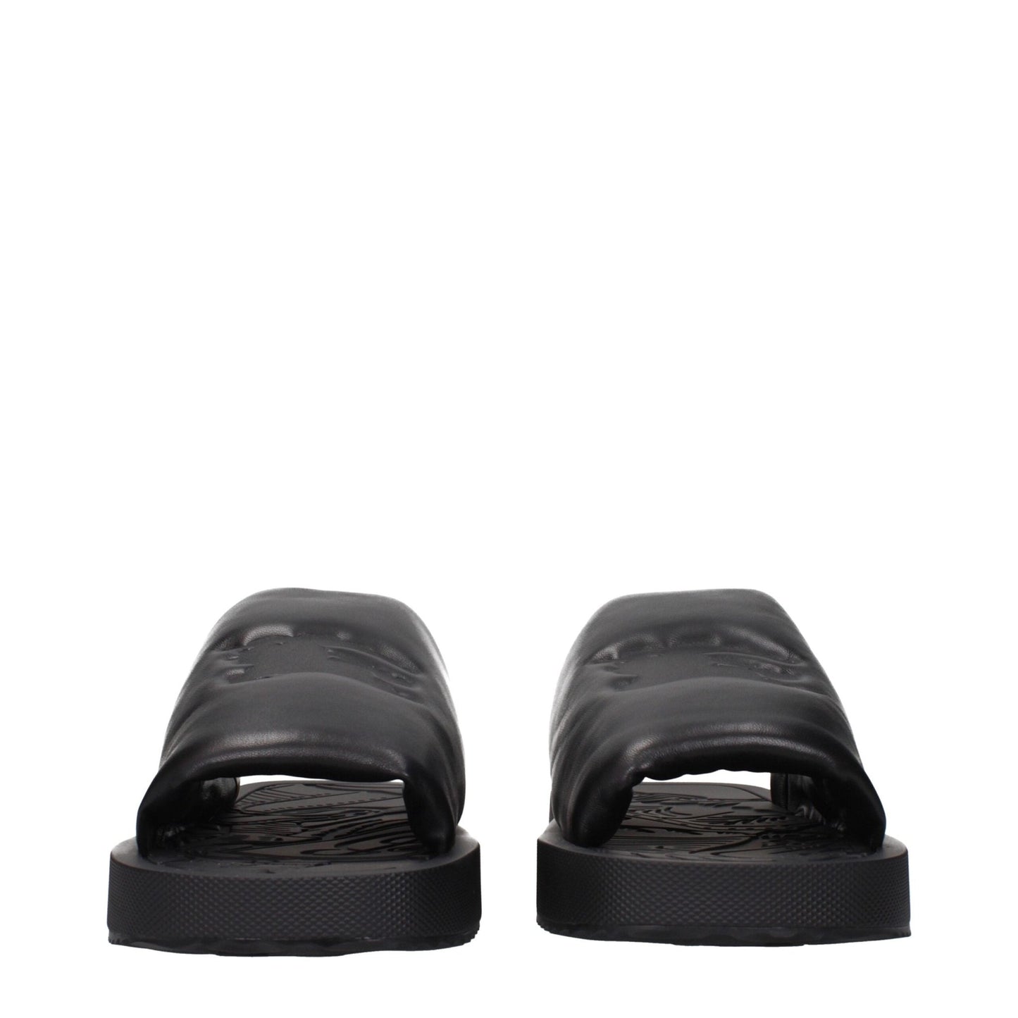 Burberry Black Leather Slippers Sandals – EU43/US10 par Burberry | Disponible sur Sandy Store ByNet