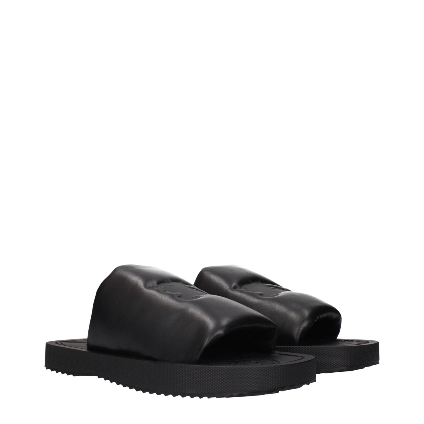 Burberry Black Leather Slippers Sandals – EU43/US10 par Burberry | Disponible sur Sandy Store ByNet