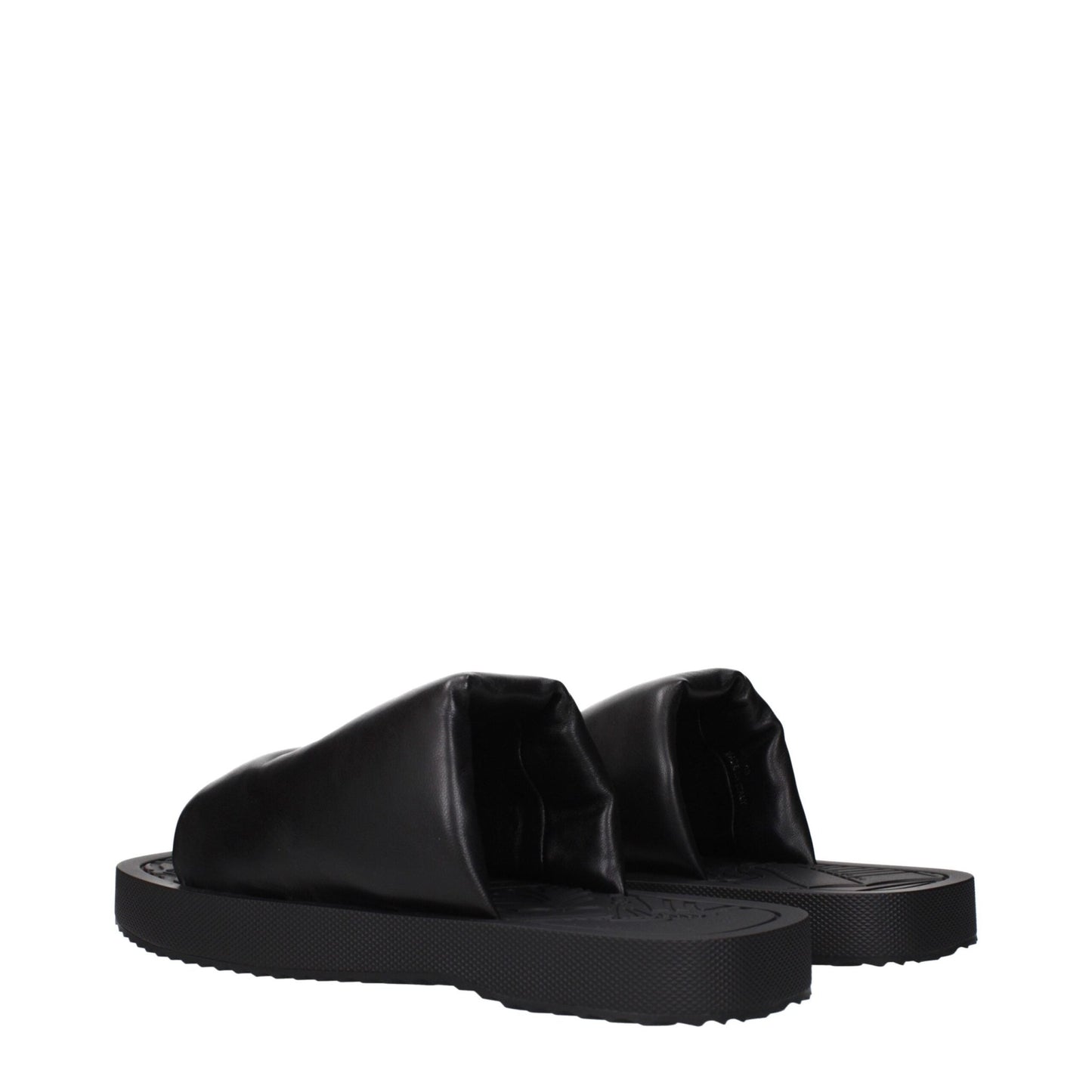 Burberry Black Leather Slippers Sandals – EU43/US10 par Burberry | Disponible sur Sandy Store ByNet