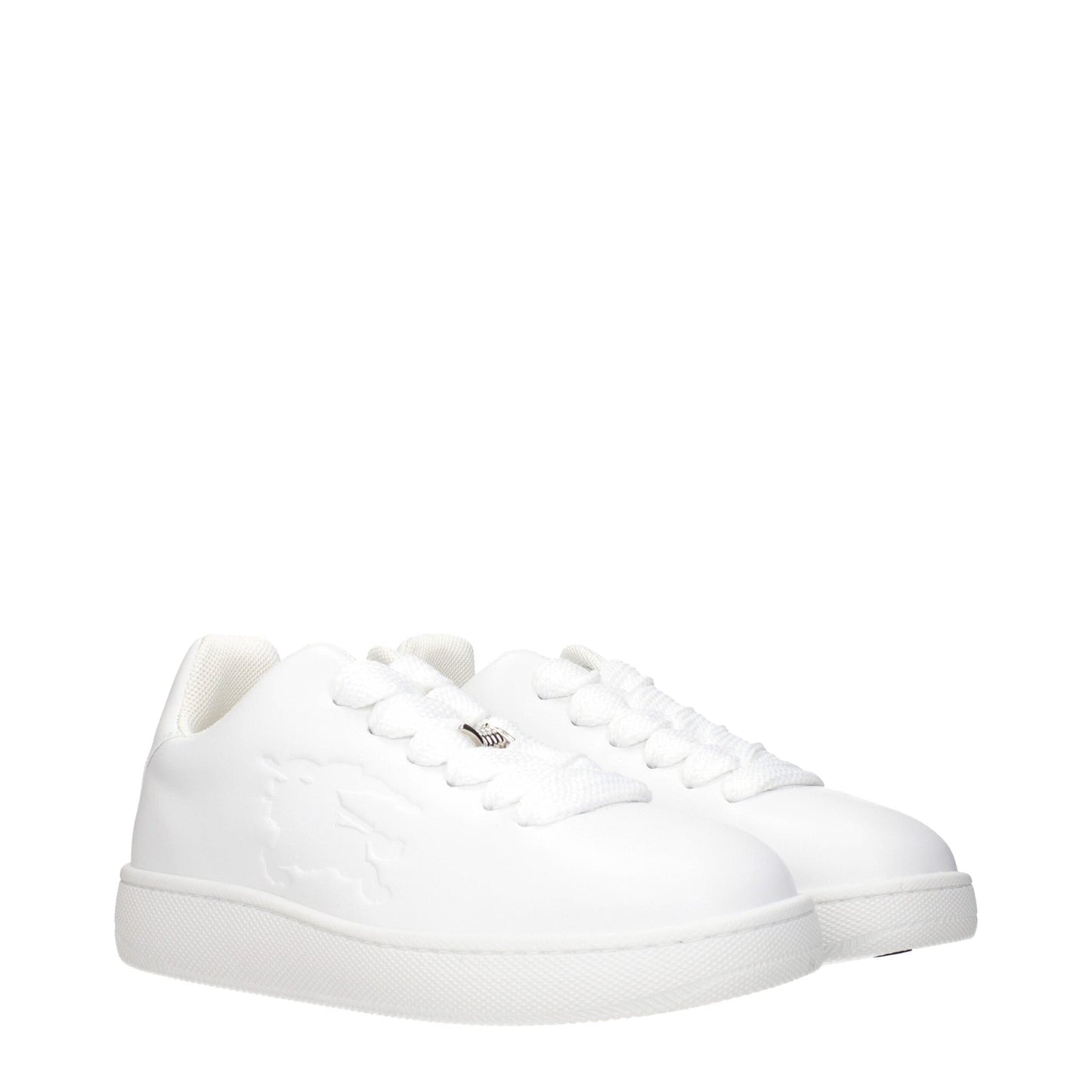 Burberry White Leather Low Tops – EU40/US7 par Burberry | Disponible sur Sandy Store ByNet