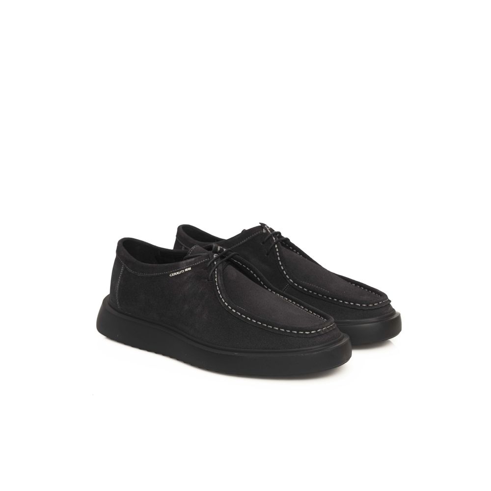 Cerruti 1881 Black Cowhide Shoe – EU42/US9 par Cerruti 1881 | Disponible sur Sandy Store ByNet