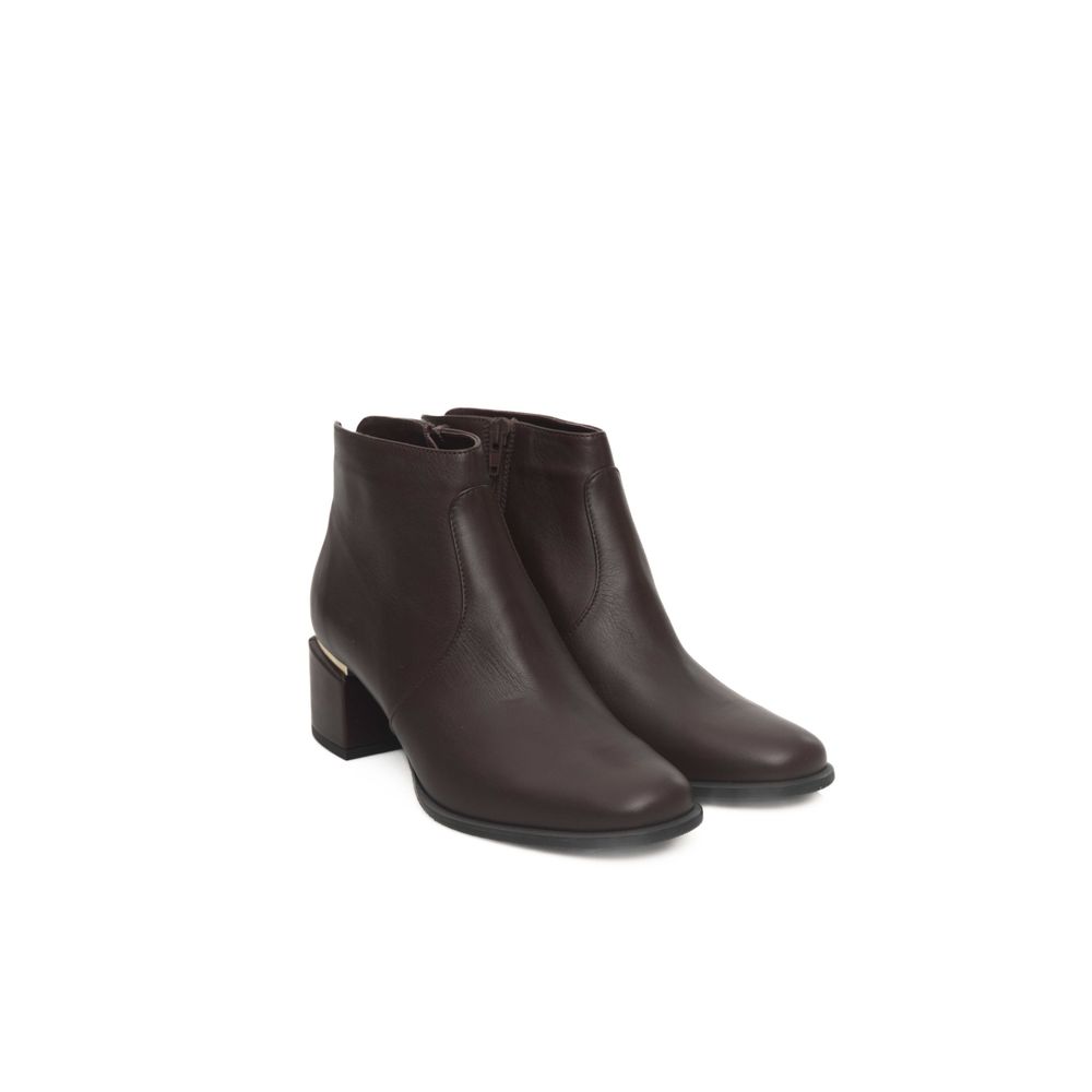 Cerruti 1881 Burgundy Cowhide Women Boot – EU38/US8 par Cerruti 1881 | Disponible sur Sandy Store ByNet