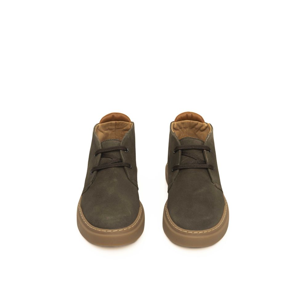 Cerruti 1881 Green Cowhide Boot – EU42/US9 par Cerruti 1881 | Disponible sur Sandy Store ByNet