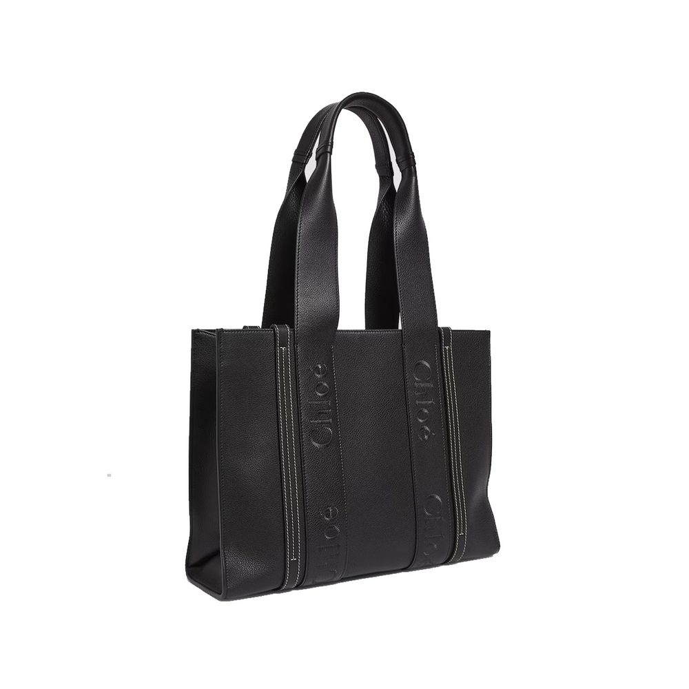 Chloé Chloe Woody Medium Leather Tote Bag – par Chloé | Disponible sur Sandy Store ByNet