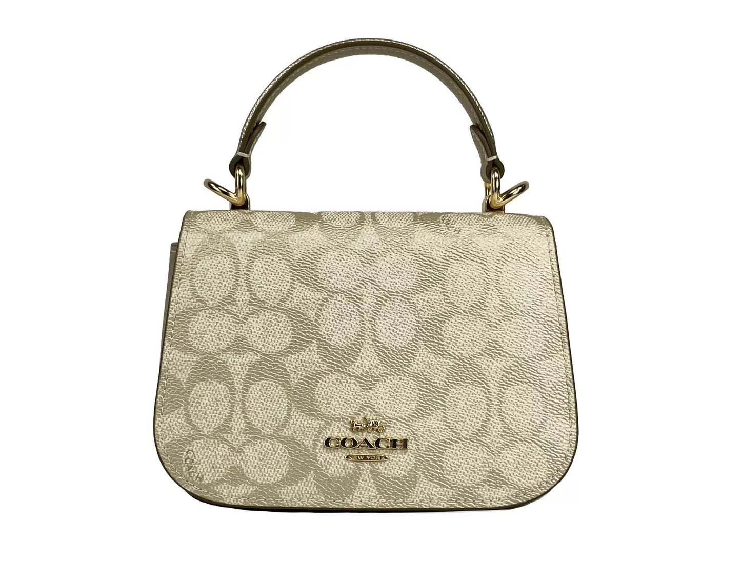 COACH Lysa Top Handle Bag Crossbody Champagne Gold - Sandy Store ByNet