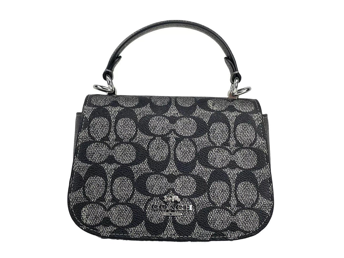 COACH Lysa Top Handle Bag Crossbody Gun Metal - Sandy Store ByNet