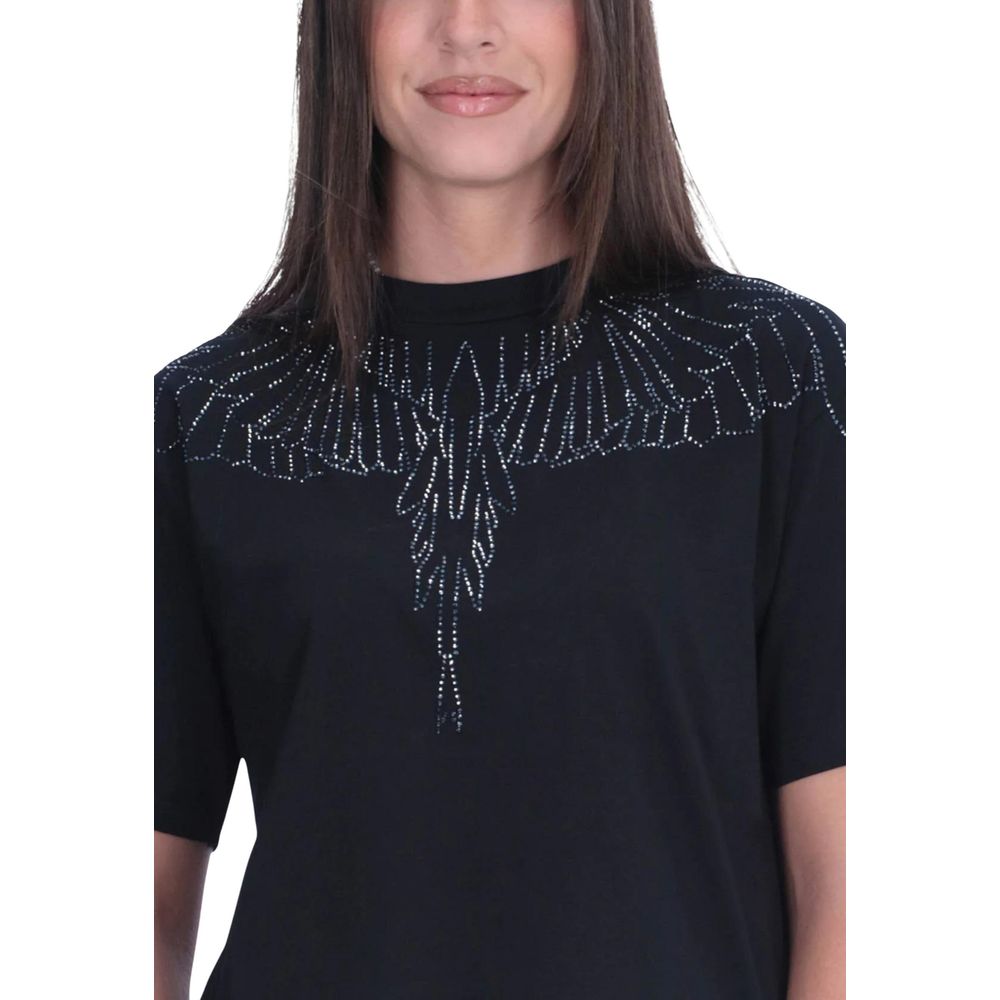 County of Milan Black Cotton T-Shirt – IT44|L par County of Milan | Disponible sur Sandy Store ByNet