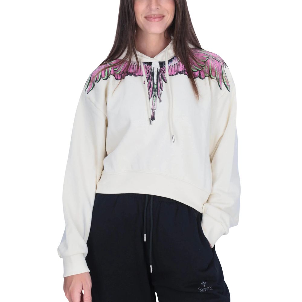 County of Milan White Cotton Hoody – IT38|XS par County of Milan | Disponible sur Sandy Store ByNet