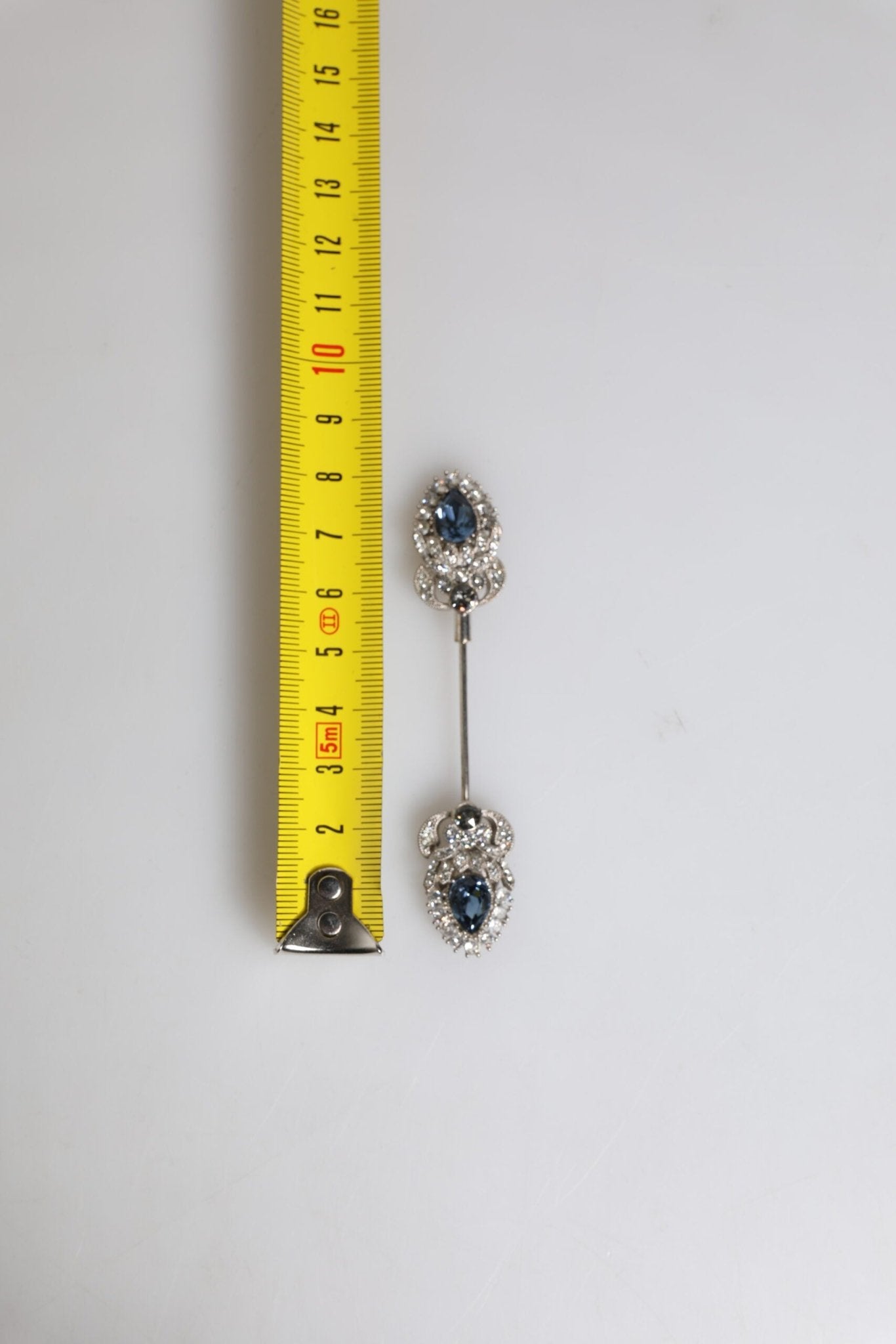 Dolce & Gabbana 925 Sterling Silver Crystals Collar Brooch Accessory Pin - Sandy Store ByNet