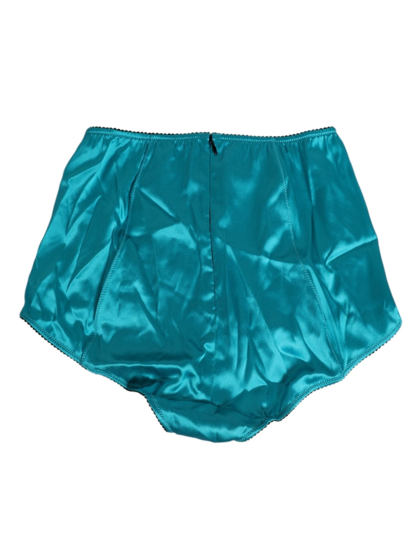 Dolce & Gabbana Aqua Green Satin High - Waist Briefs Underwear – IT1 | XS par Dolce & Gabbana | Disponible sur Sandy Store ByNet