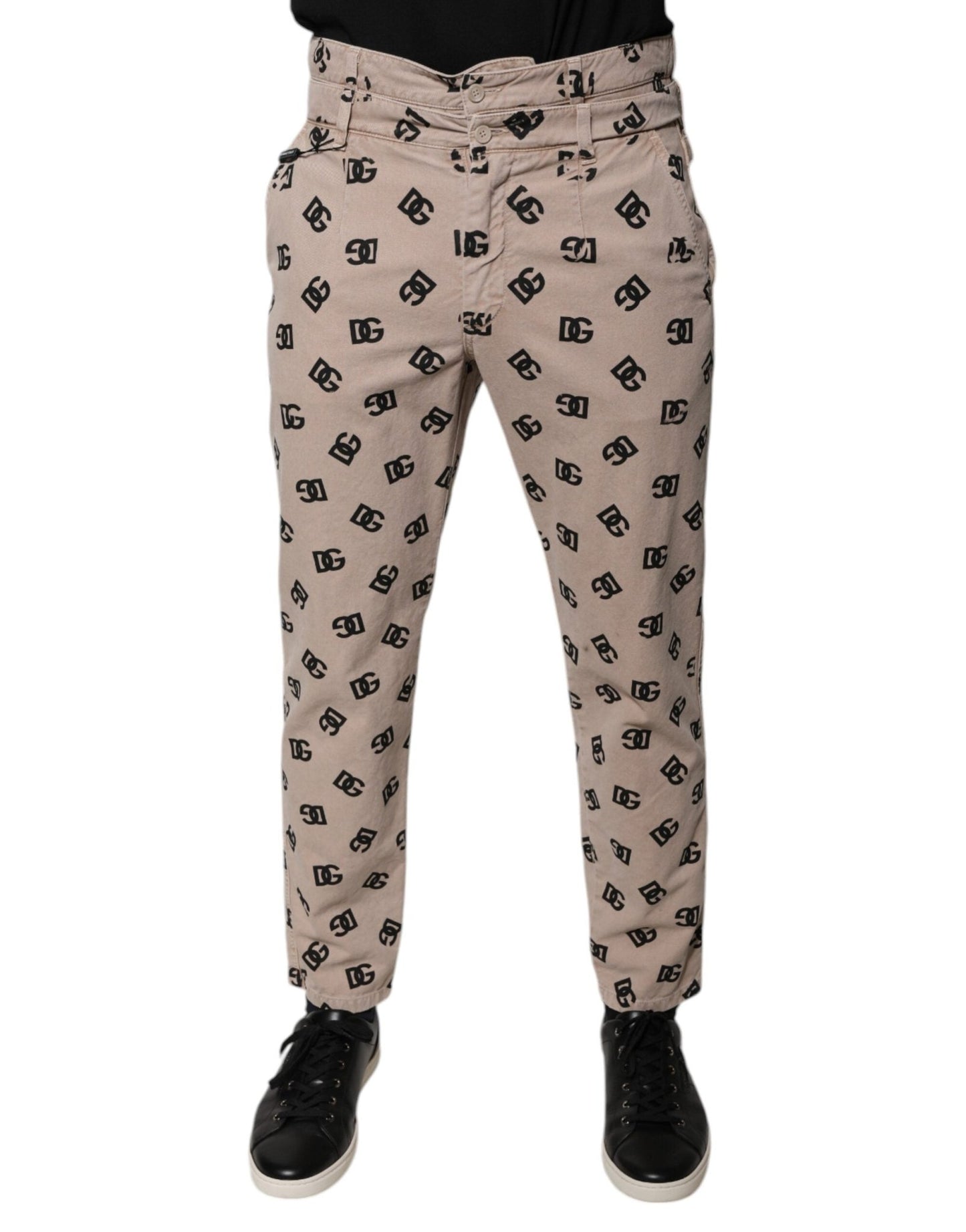 Dolce & Gabbana Beige Logo Cotton Skinny Denim Jeans – IT50 | L par Dolce & Gabbana | Disponible sur Sandy Store ByNet