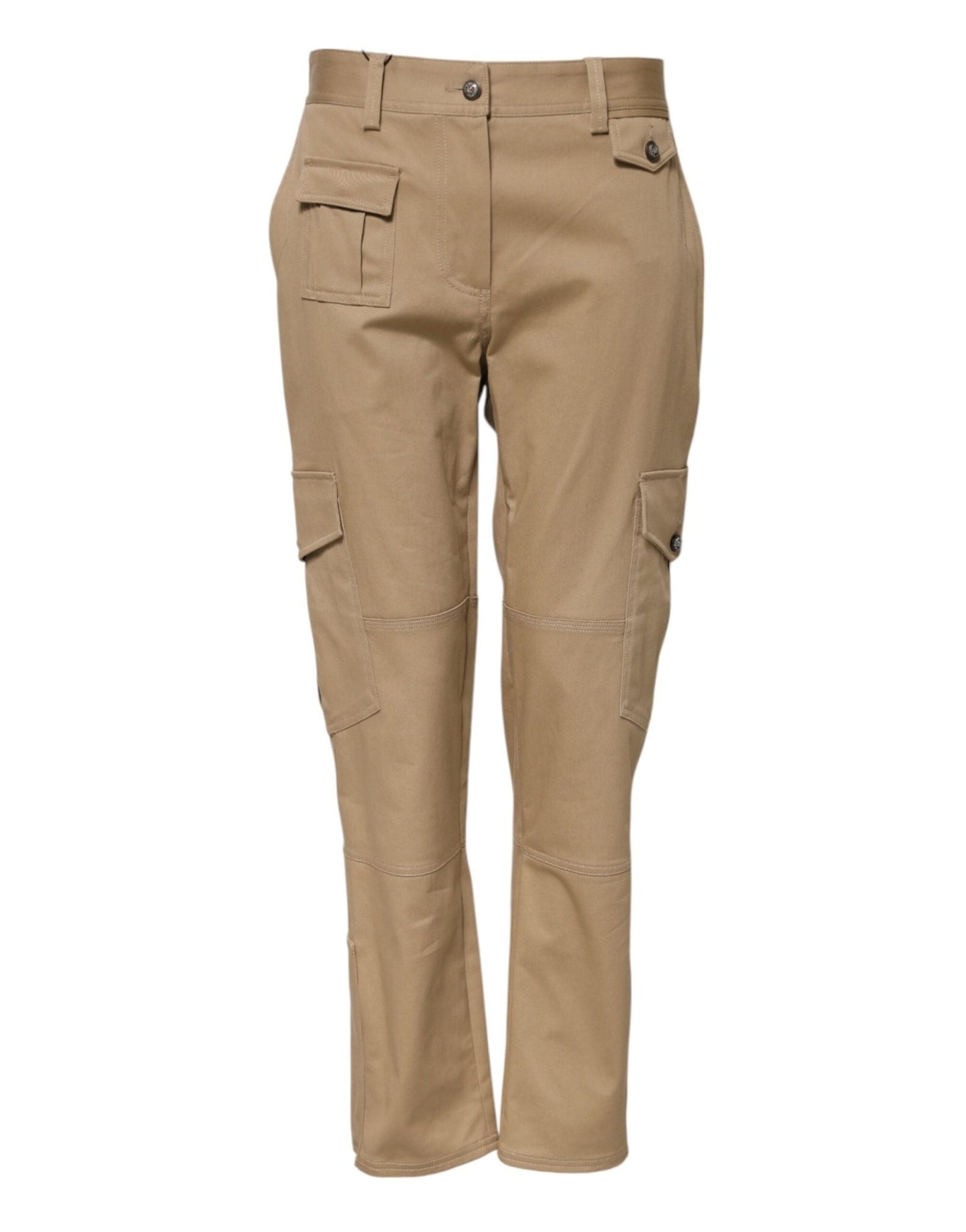 Dolce & Gabbana Beige Mid Waist Cargo Tapered Pants – IT40|S par Dolce & Gabbana | Disponible sur Sandy Store ByNet