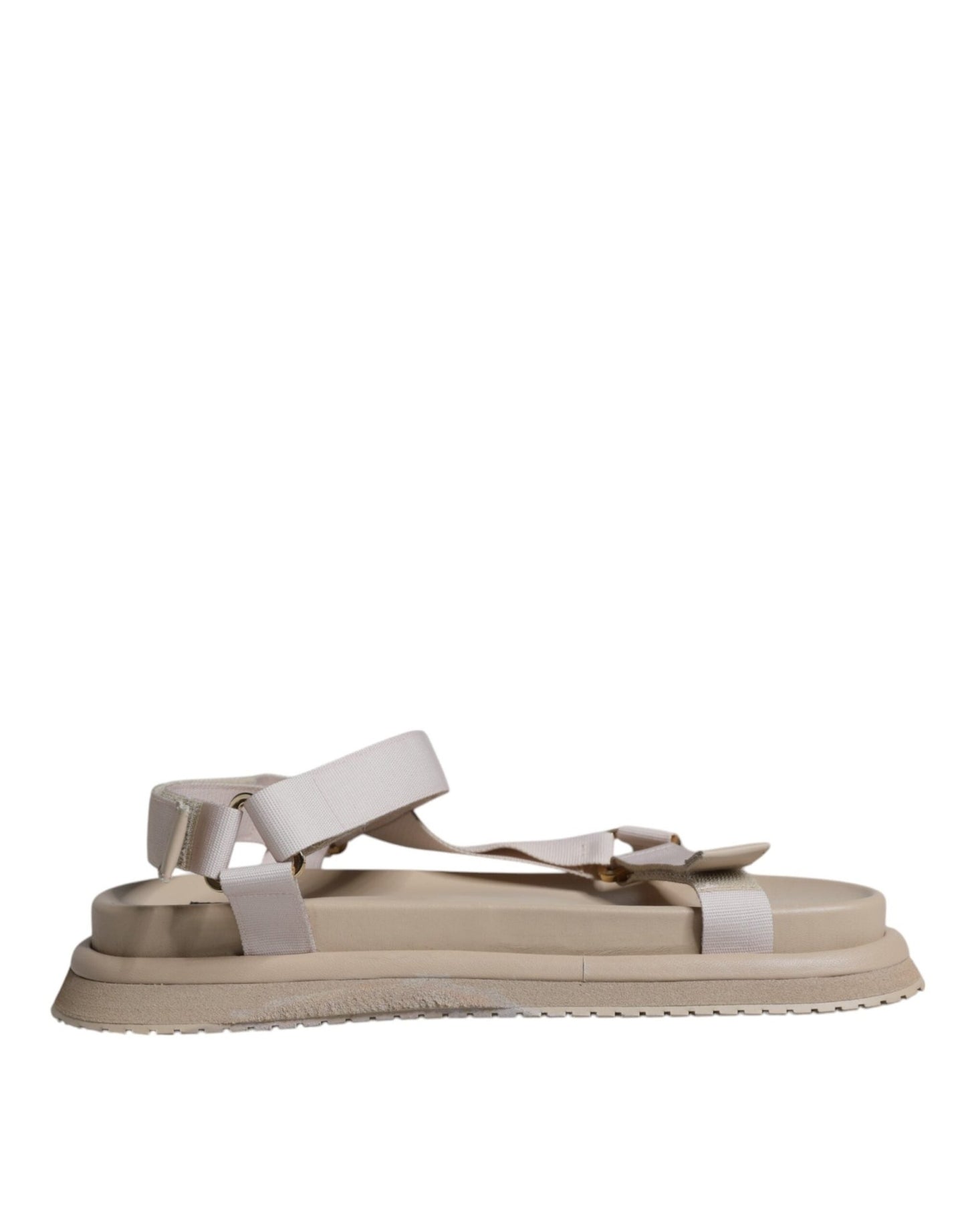 Dolce & Gabbana Beige Nappa Devotion Strap Men Sandals Shoes - Sandy Store ByNet