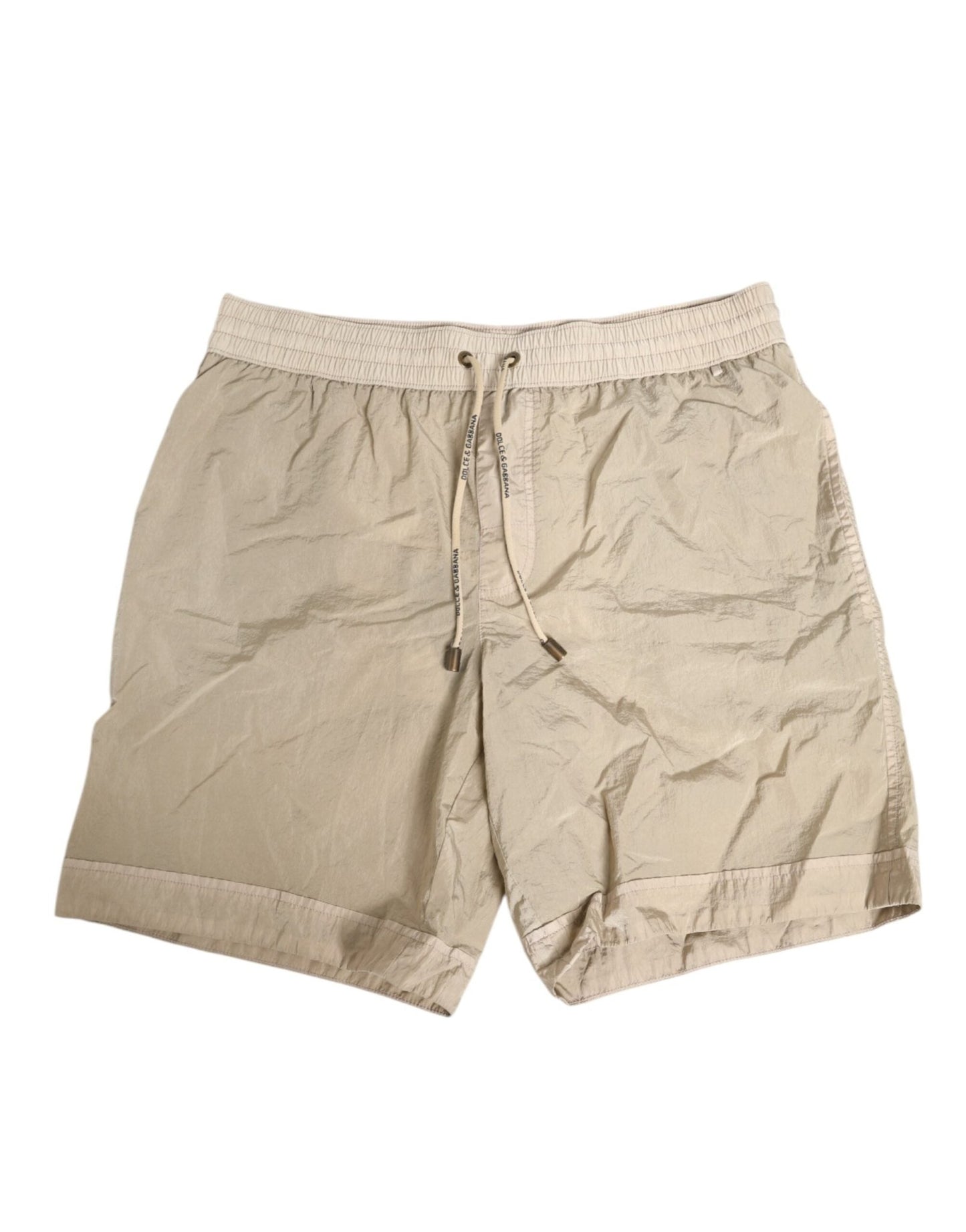 Dolce & Gabbana Beige Nylon Beachwear Men Boxer Short Swimwear – IT3 | XS par Dolce & Gabbana | Disponible sur Sandy Store ByNet