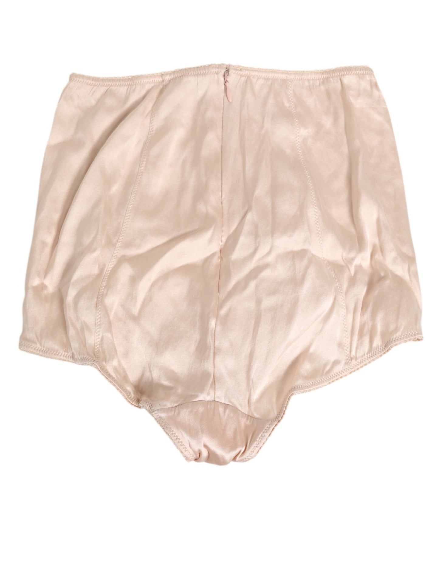 Dolce & Gabbana Beige Rosato Silk Satin High Waist Underwear – IT2 | S par Dolce & Gabbana | Disponible sur Sandy Store ByNet