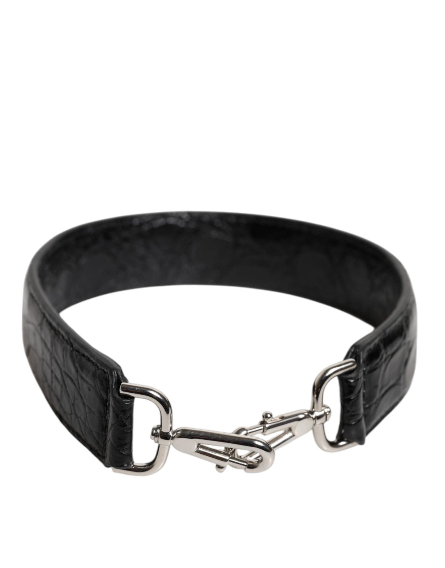 Dolce & Gabbana Black Alligator Leather Bag Shoulder Strap – par Dolce & Gabbana | Disponible sur Sandy Store ByNet