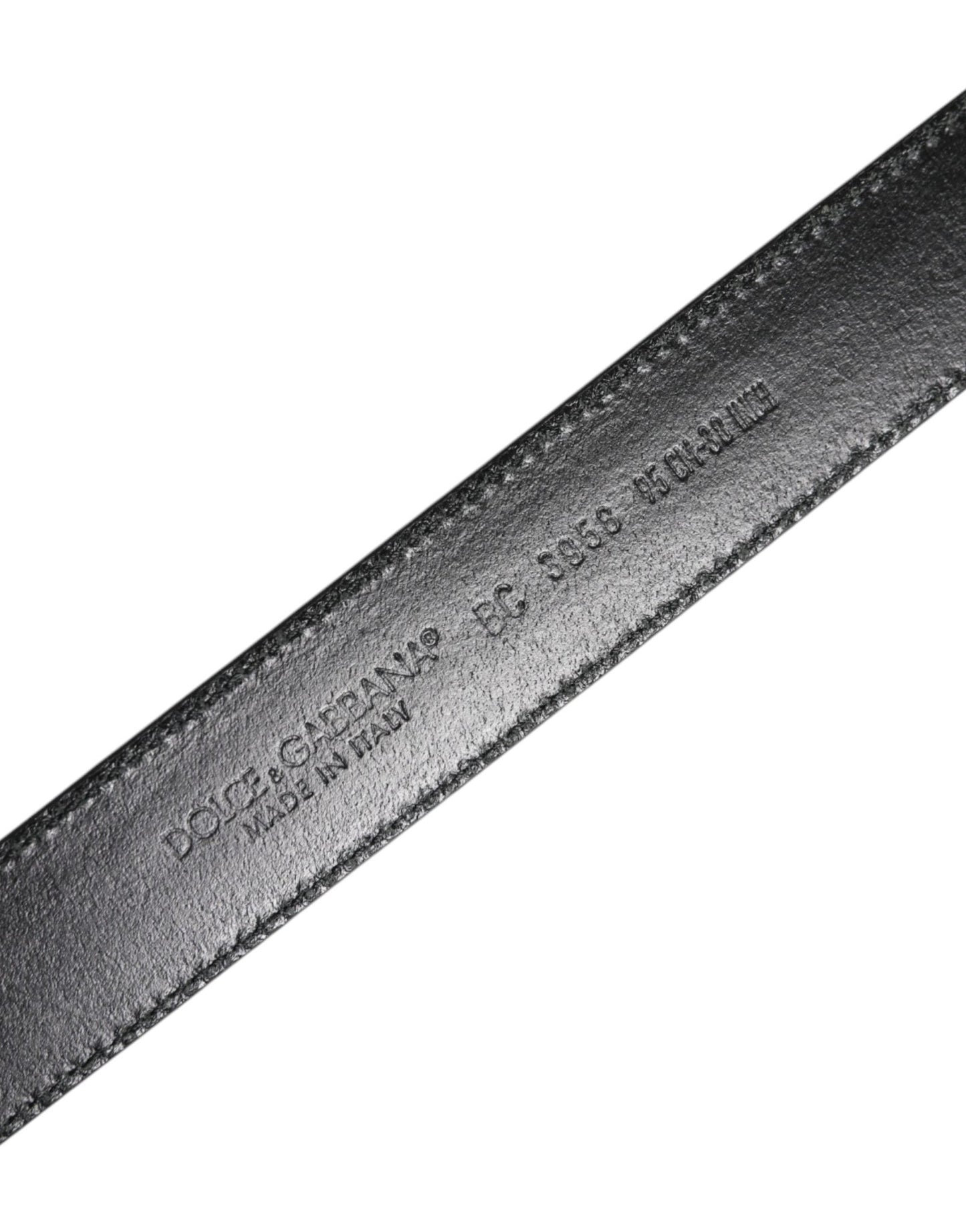 Dolce & Gabbana Black Brown Leather Classic Metal Buckle Belt - Sandy Store ByNet