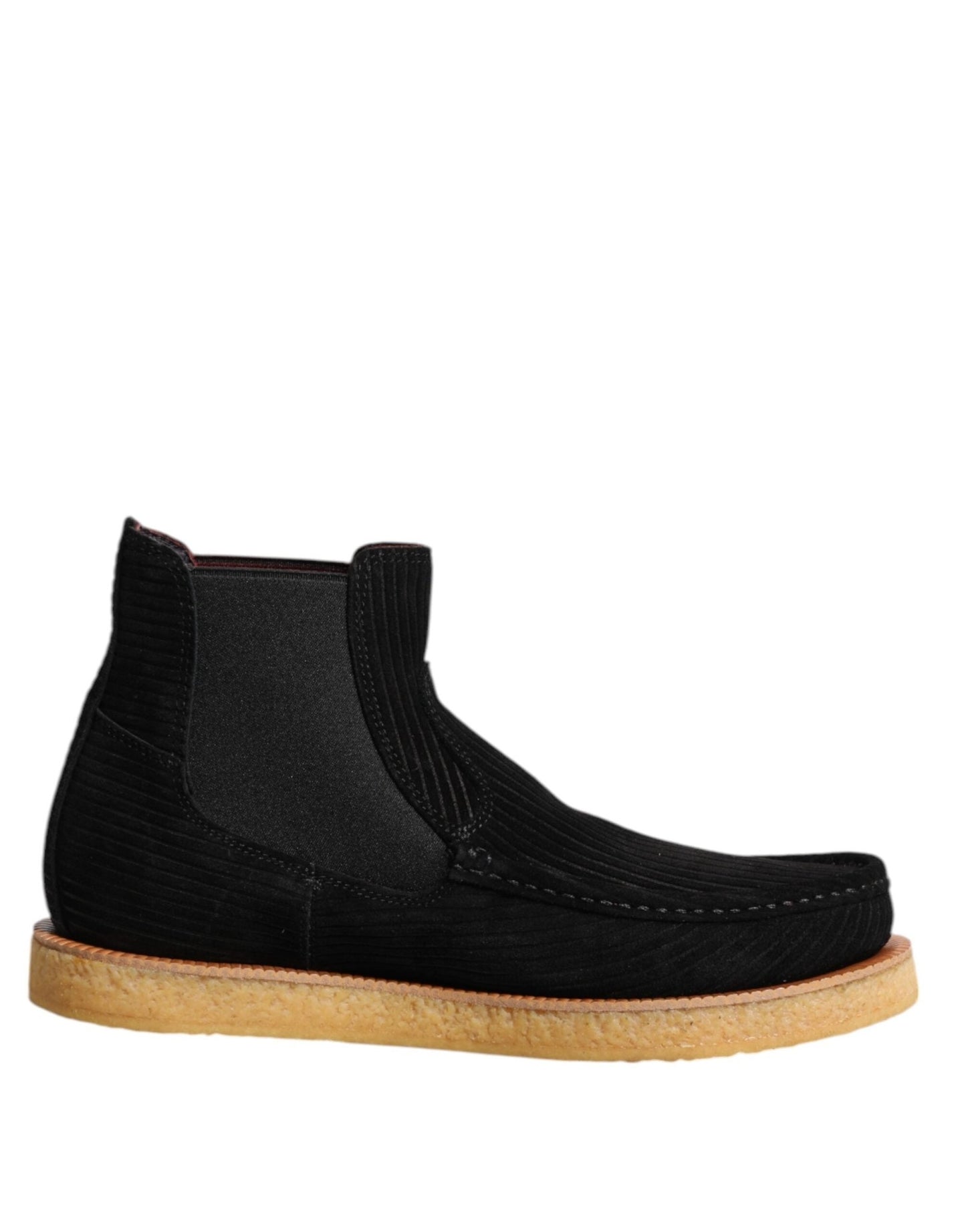 Dolce & Gabbana Black Calf Suede Slip On Ankle Boots Shoes – EU41/US8 par Dolce & Gabbana | Disponible sur Sandy Store ByNet