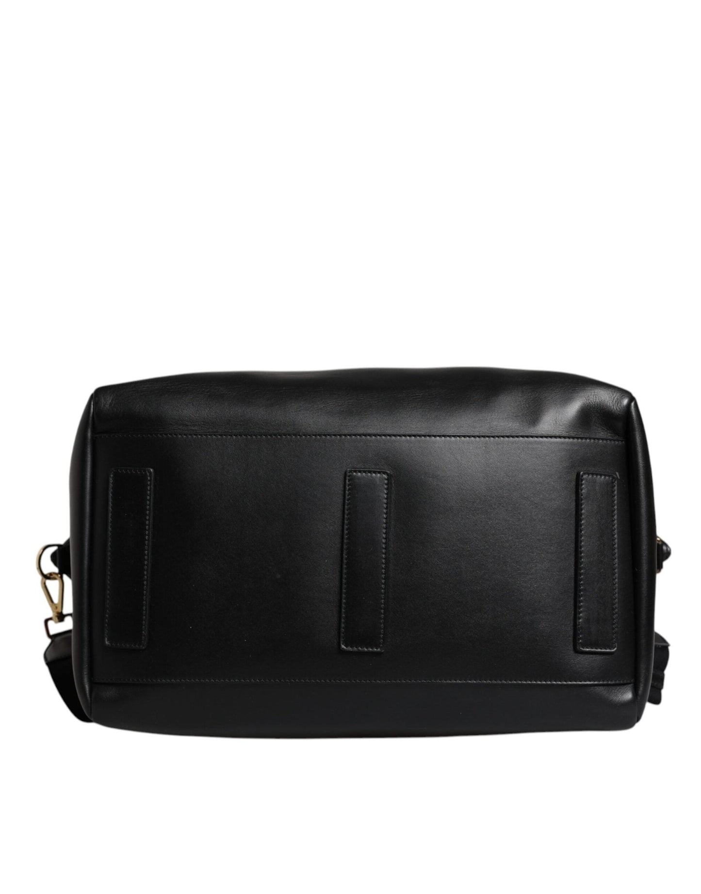 Dolce & Gabbana Black Calfskin Leather Hand Shoulder Duffle Bag - Sandy Store ByNet