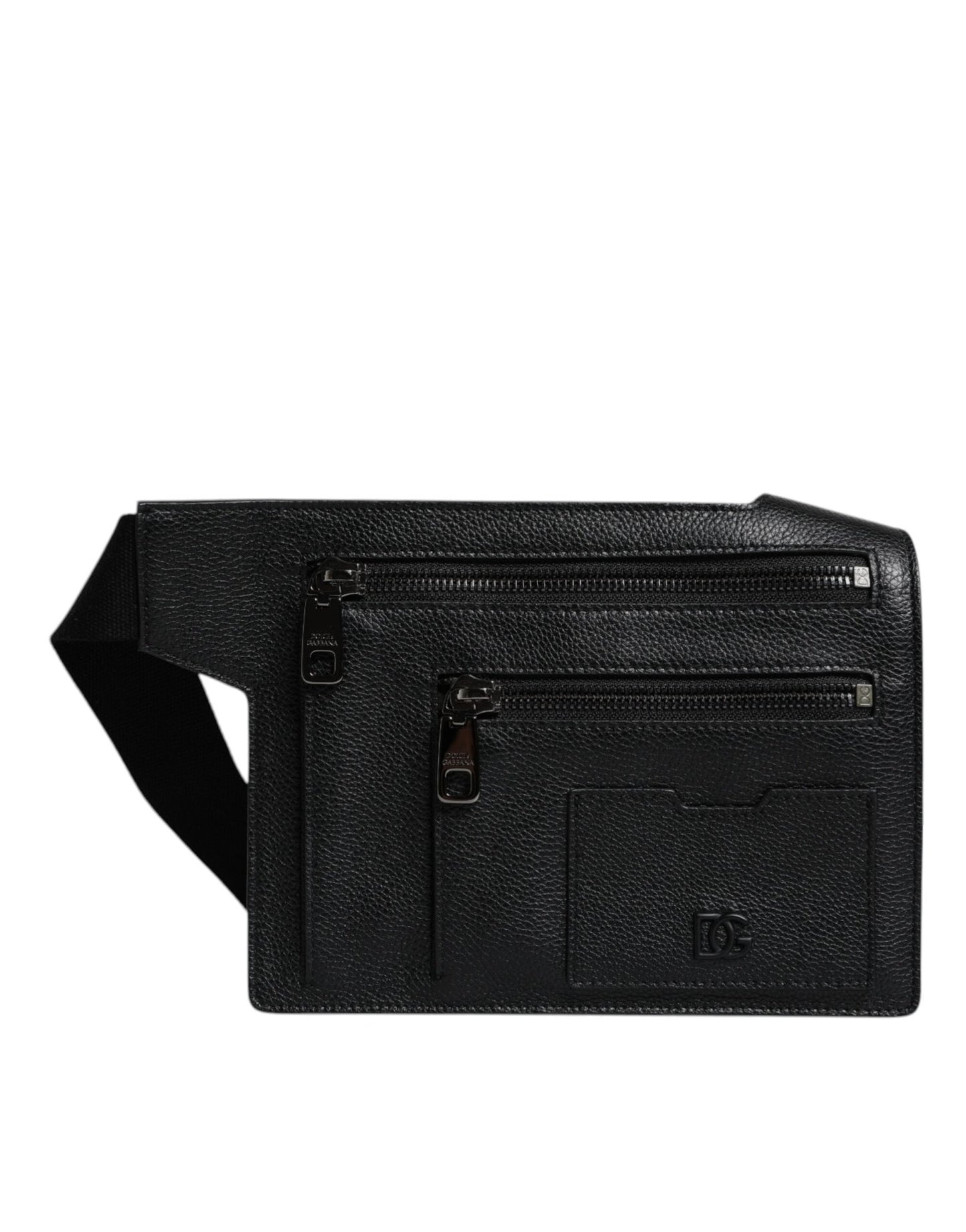 Dolce & Gabbana Black Calfskin Leather Messenger Crossbody Bag - Sandy Store ByNet