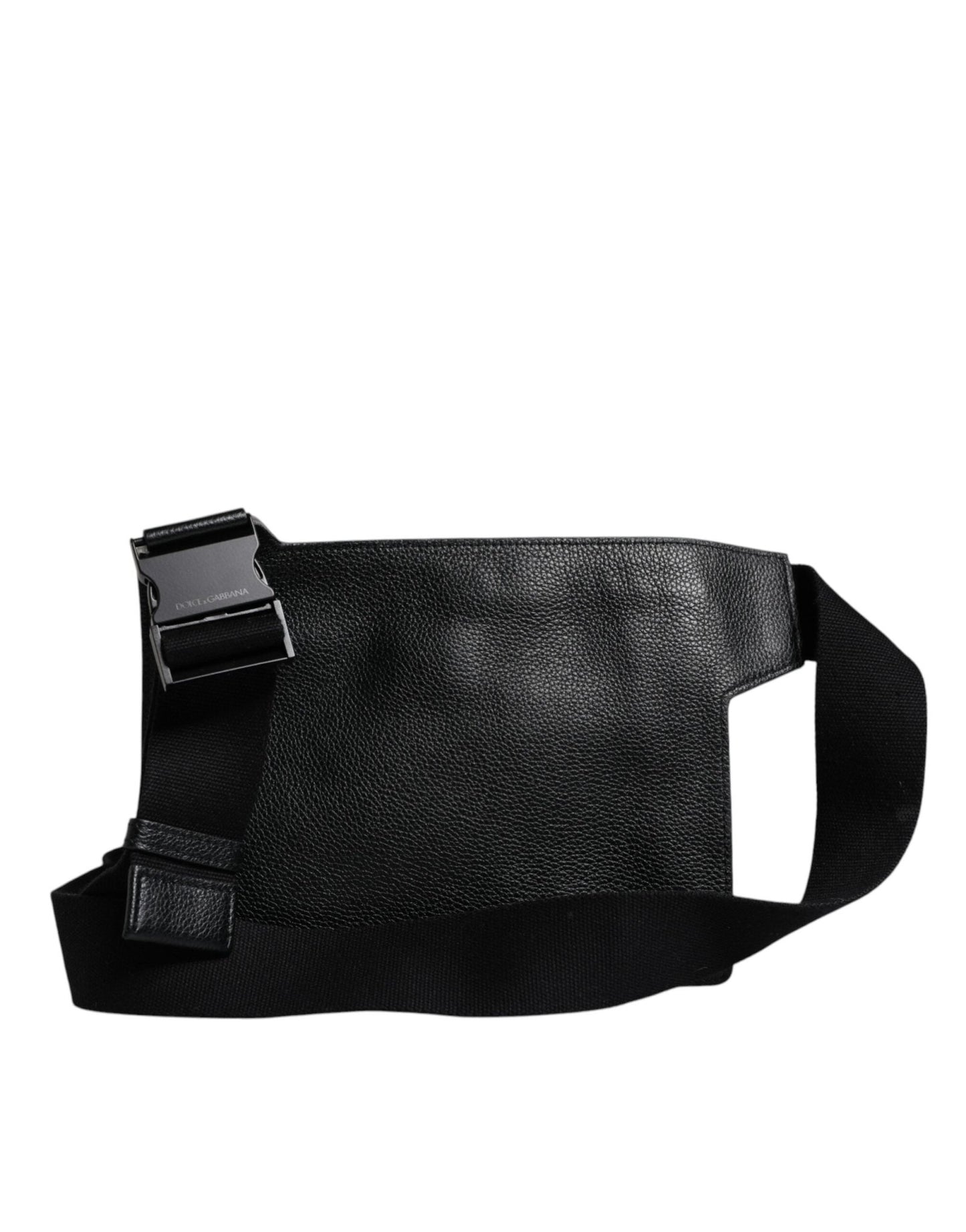 Dolce & Gabbana Black Calfskin Leather Messenger Crossbody Bag - Sandy Store ByNet