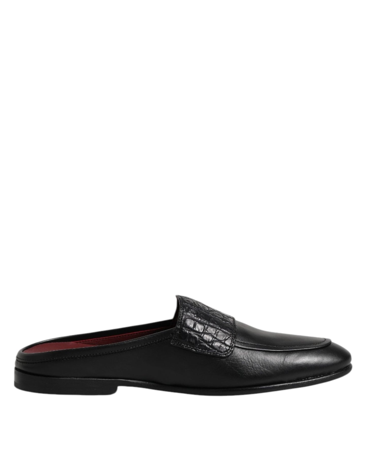 Dolce & Gabbana Black Calfskin Leather Slip On Loafers Shoes – EU40/US7 par Dolce & Gabbana | Disponible sur Sandy Store ByNet