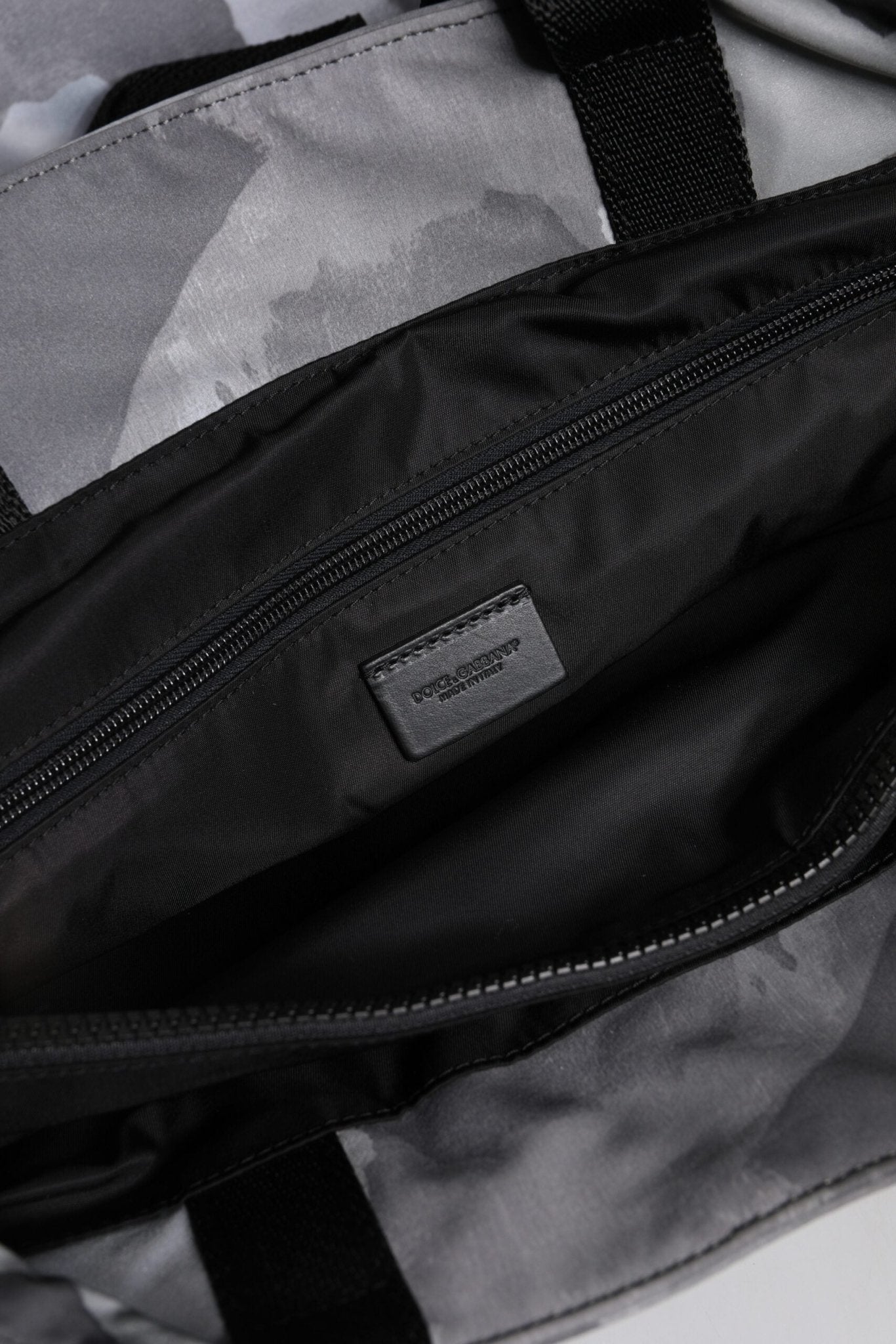 Dolce & Gabbana Black Camouflage Shoulder Strap Logo Plaque Bag - Sandy Store ByNet