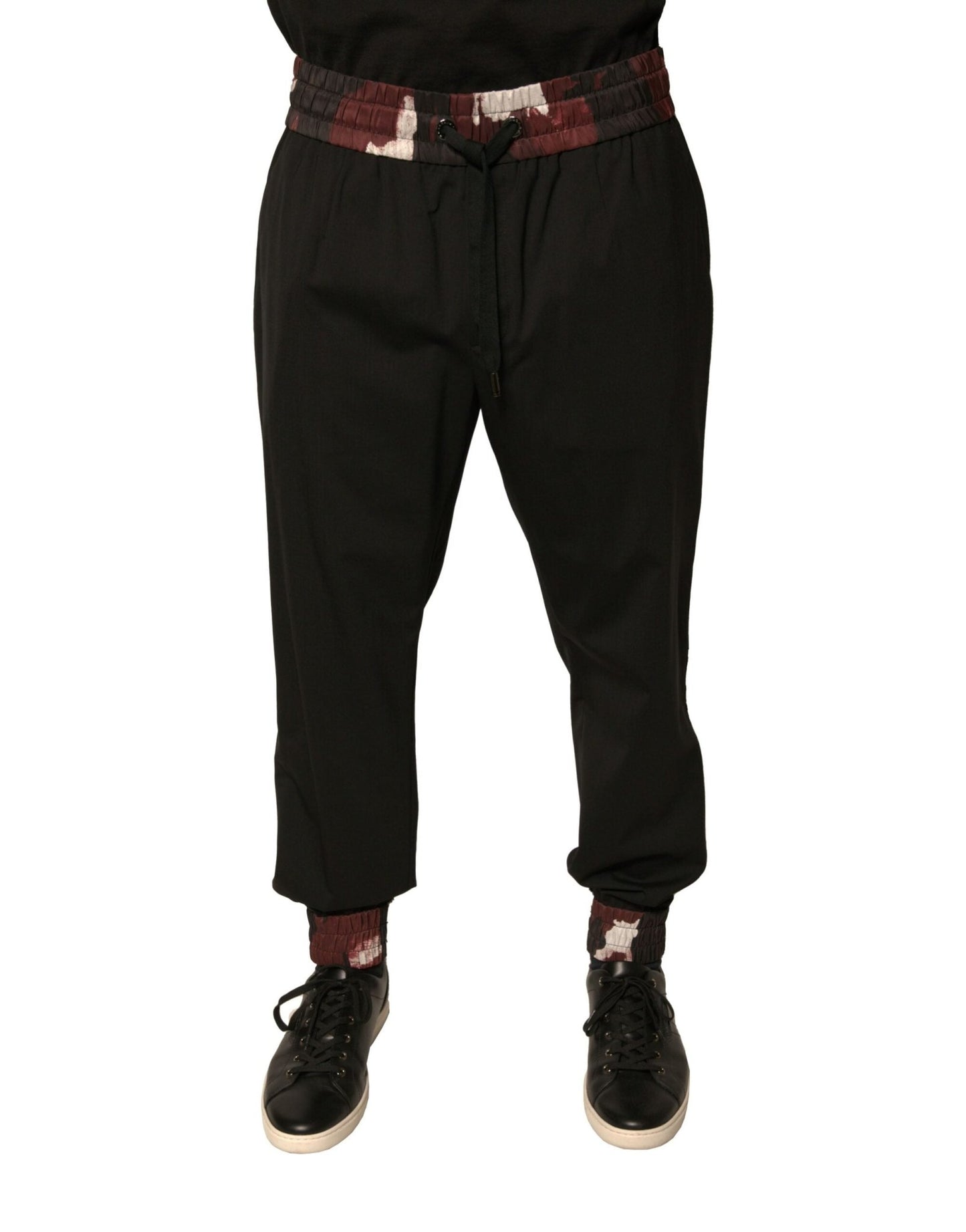 Dolce & Gabbana Black Camouflage Wool Jogger Sweatpants Pants – IT46 | S par Dolce & Gabbana | Disponible sur Sandy Store ByNet
