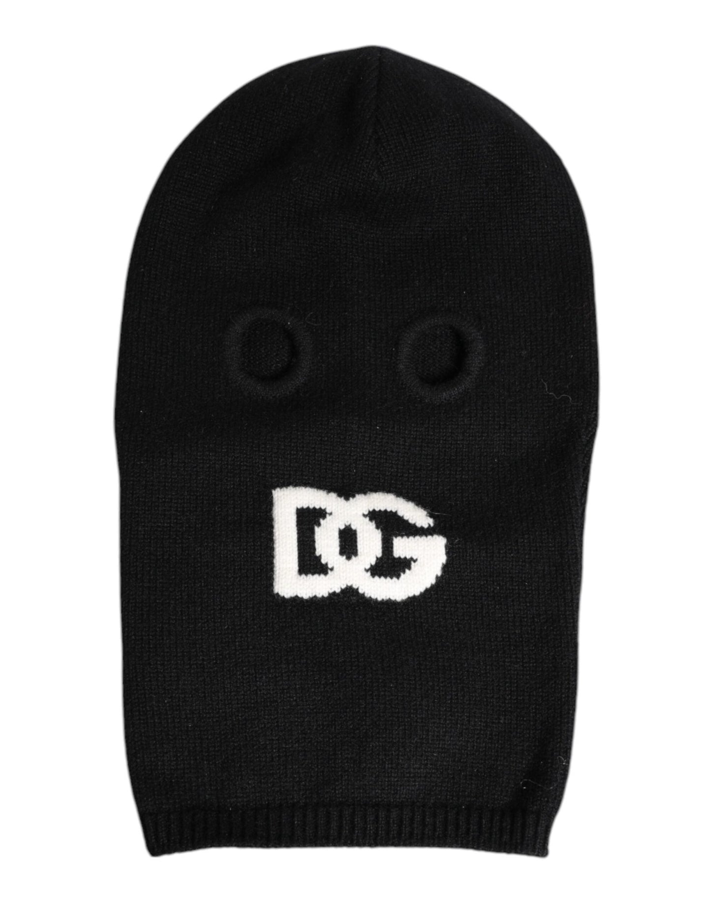 Dolce & Gabbana Black Cashmere Knitted Ski Mask Balaclava Hat – par Dolce & Gabbana | Disponible sur Sandy Store ByNet